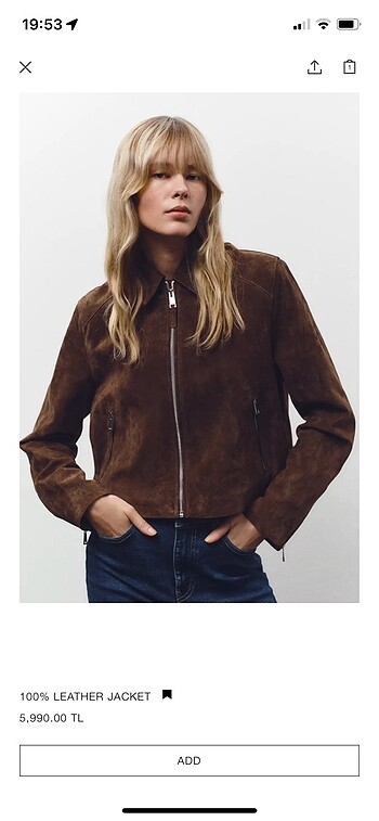 Zara Zara 0 Deri Ceket