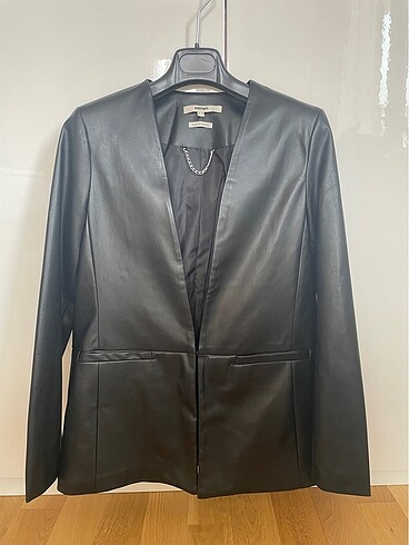 Koton Siyah Deri Blazer