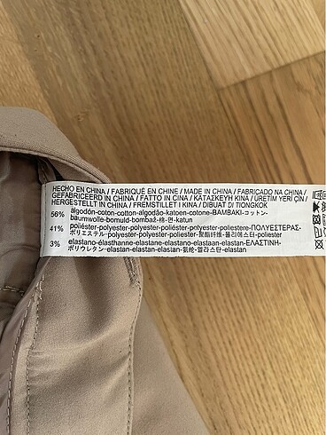 34 Beden camel Renk Stradivarius Kumaş Pantolon
