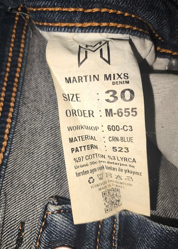 Kadın Kahverengi Kemerli Denim Pantolon - Görsel 2
