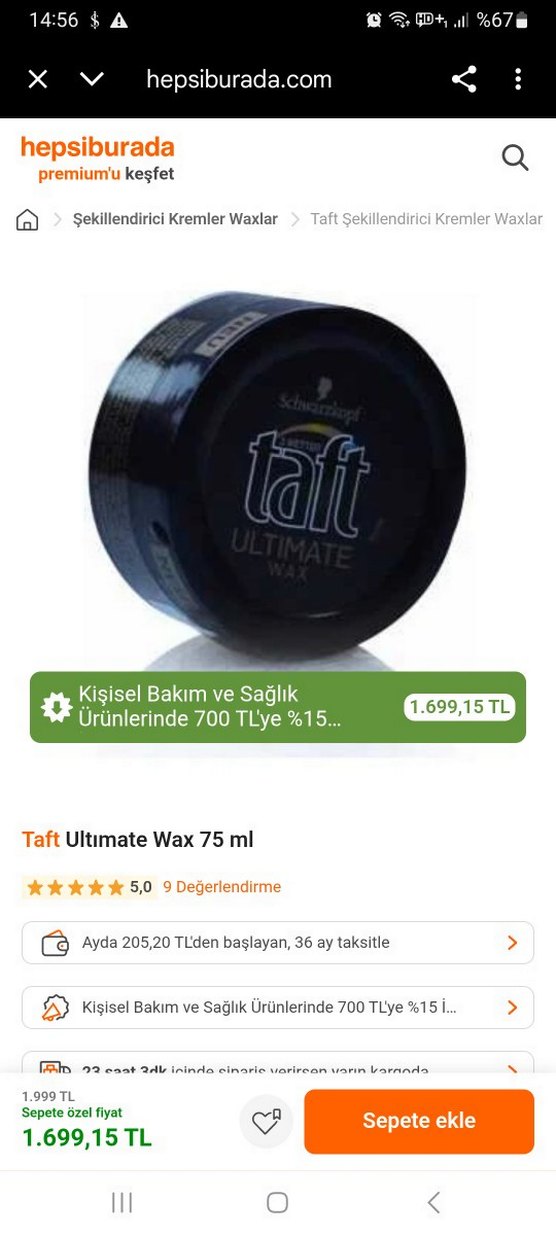 Schwarzkopf Taft Ultimate Şekillendirici Wax - Görsel 4