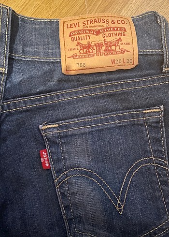 Levis Levi S Mavi Baskili Kadin Kot Pantolon