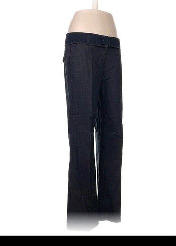 Kadın Gri Kemerli Normal Paça Jean Pantolon - Görsel 2