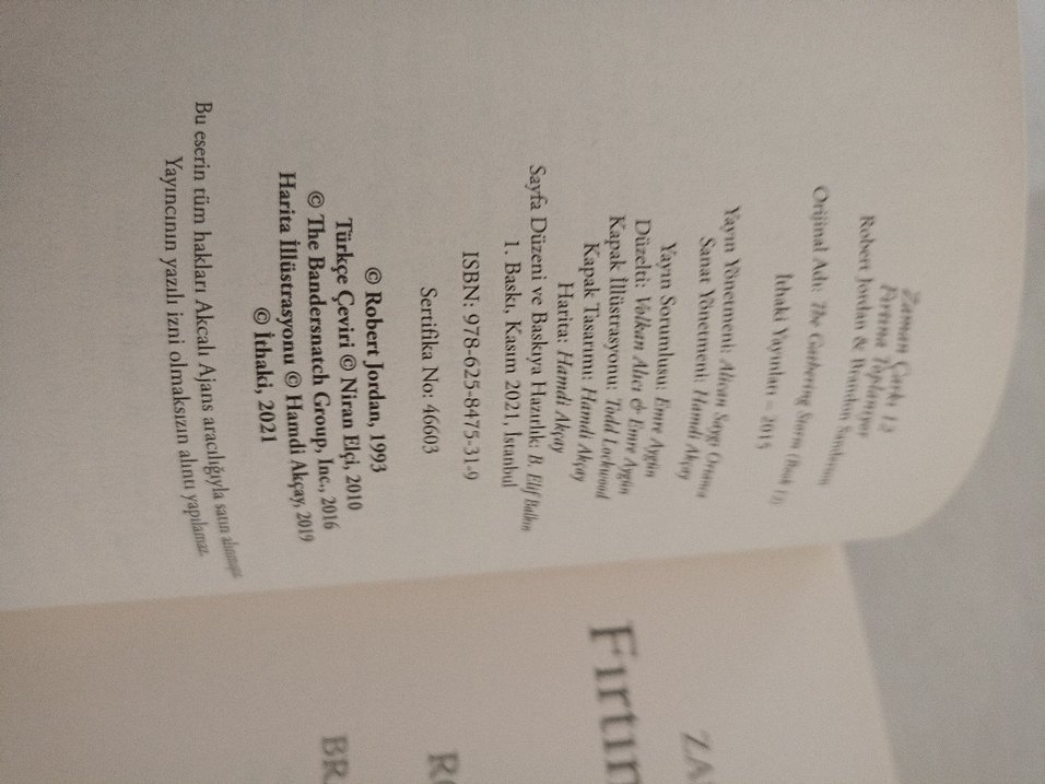 Fırtına Toplanıyor - Robert Jordan & Brandon Sanderson - Görsel 3