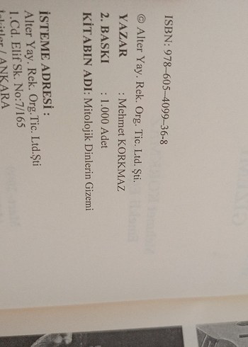 Mitolojik Dinlerin Gizemi - Mehmet Korkmaz - Görsel 5