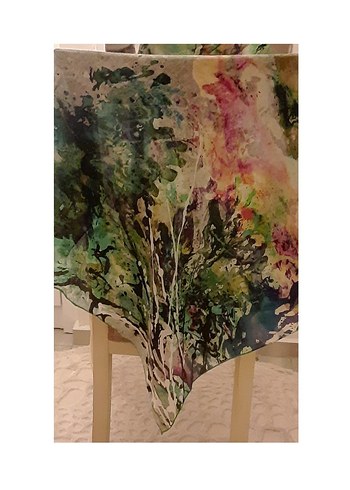 Aker Marka Çok Renkli Desenli Eşarp