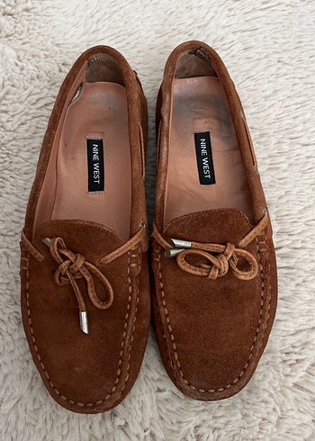 Nine West Kahverengi Suet Loafer