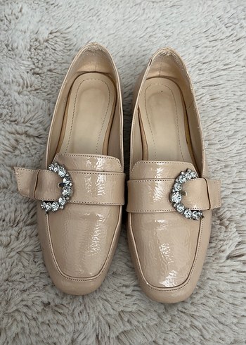 Diğer Bej Tasli Rahat Loafer