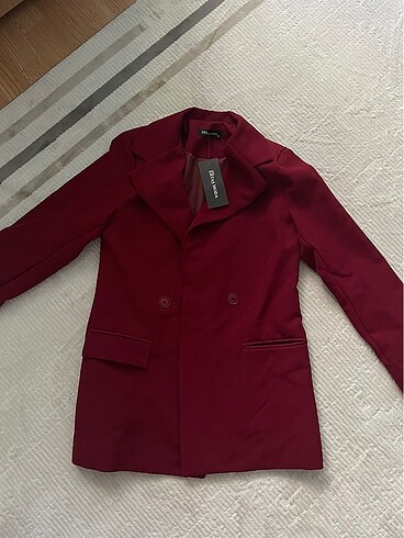 Bordo Blazer ceket