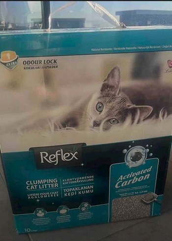 Reflex Topaklanan Kedi Kumu 10 Litre Gri