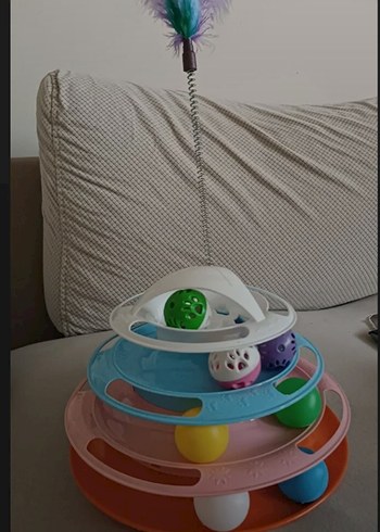 4 katlı 7 toplu kedi oyuncağı