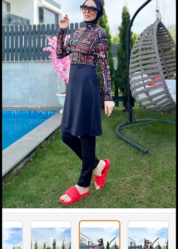 Uzun Kollu Etnik Desenli Bohem Mayo - Görsel 6