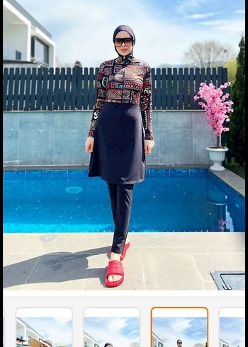 Uzun Kollu Etnik Desenli Bohem Mayo - Görsel 3