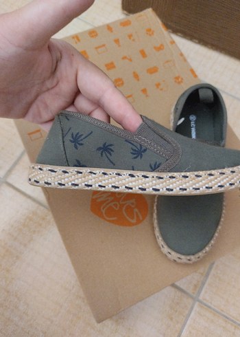 LC Waikiki Erkek Khaki Espadril Ayakkabı Velcro