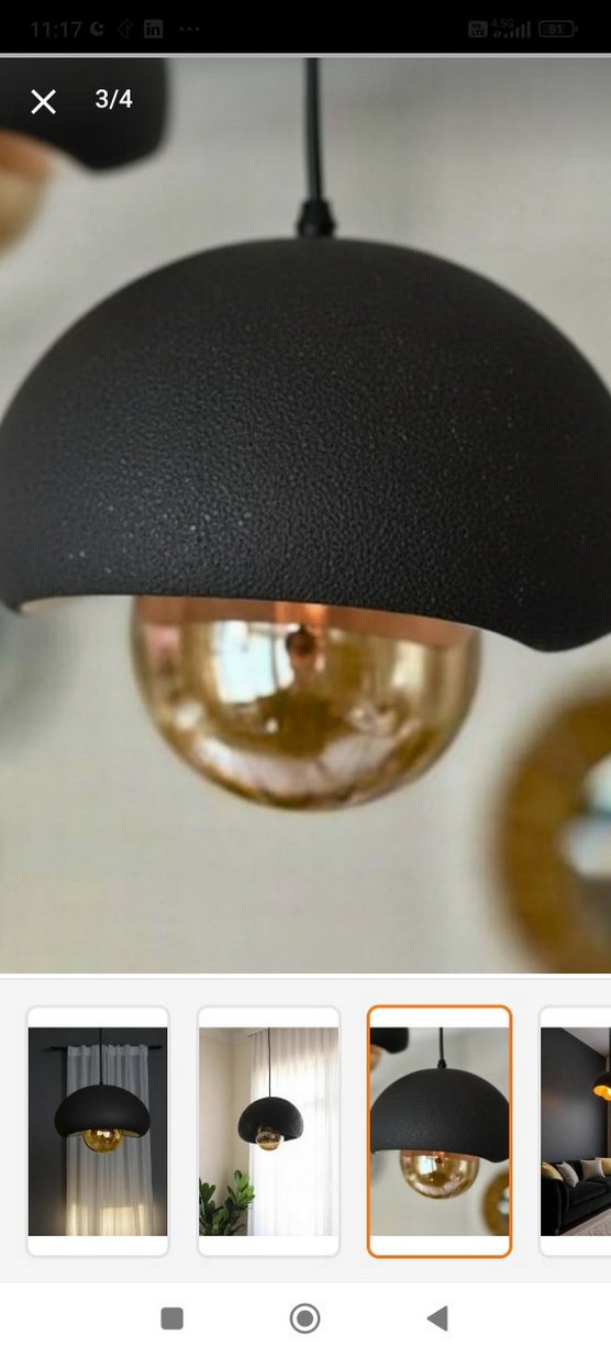 Rustik ampullu bohem sarkıt avize - Görsel 2