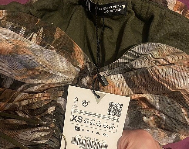 xs Beden ZARA ELBISE