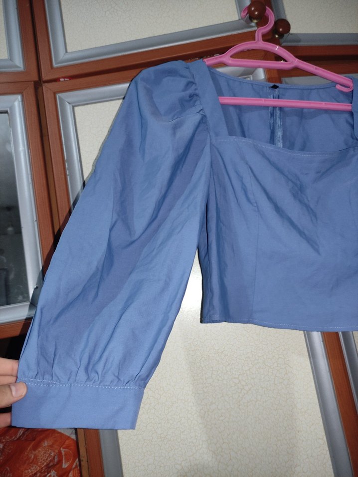 Mavi Kadın Uzun Kollu Bluz - Görsel 4