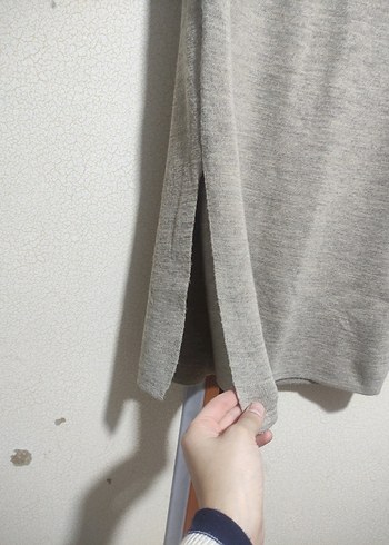 Gri Midi Kadın Kalem Etek - Görsel 3