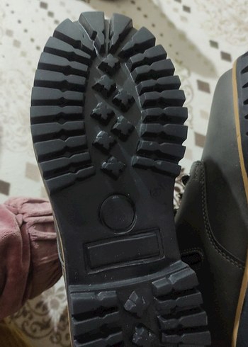 Gri Yılan Desenli Bağcıklı Erkek Bot - Görsel 4