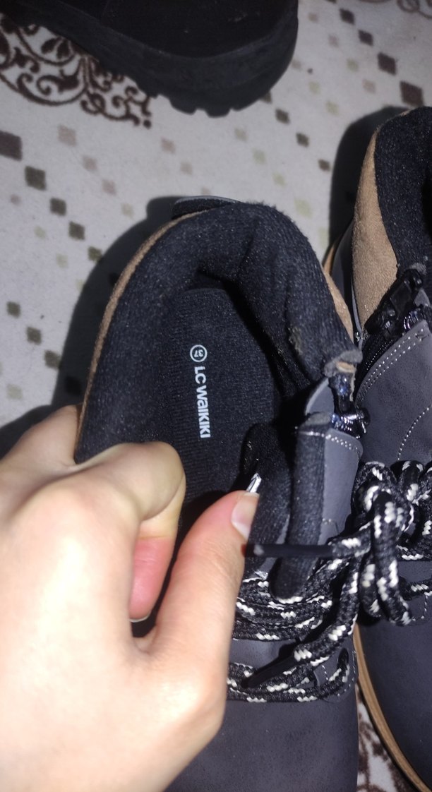 Gri Yılan Desenli Bağcıklı Erkek Bot - Görsel 5