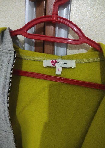 Gri Kapüşonlu Kısa Fermuarlı Sweatshirt - Görsel 6