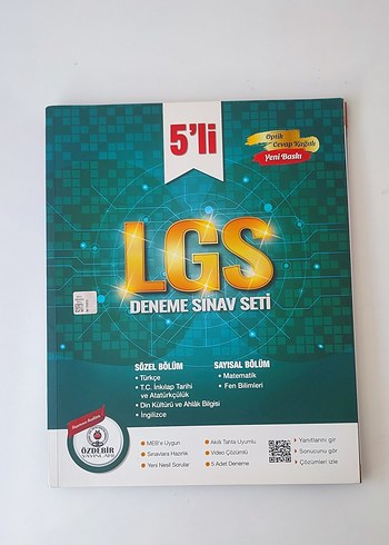 LGS 5'li Deneme Sınav Seti 2023-2024 Müfredat
