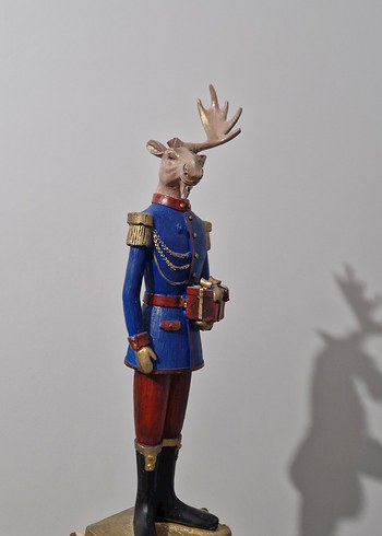 Geyik Figürlü Dekoratif Heykel - Görsel 2