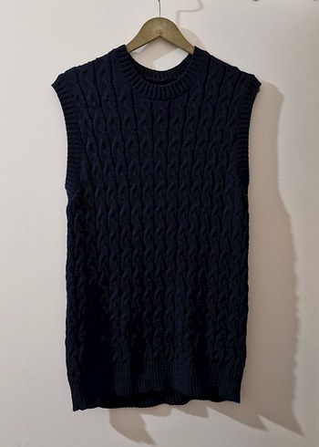 Lacivert Örgü Kadın elbise - Görsel 2