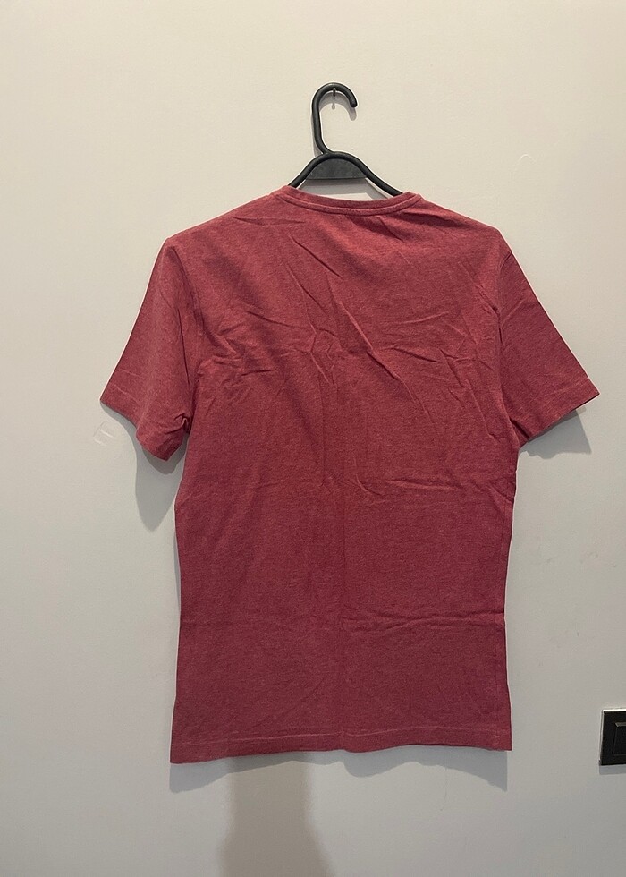 H&M bordo basic tişört Orjinal Ürün - Görsel 3