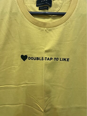 Zara sarı tişört Orjinal Ürün - Görsel 2