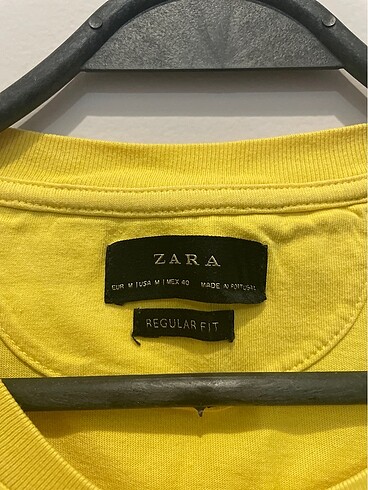Zara sarı tişört Orjinal Ürün - Görsel 3