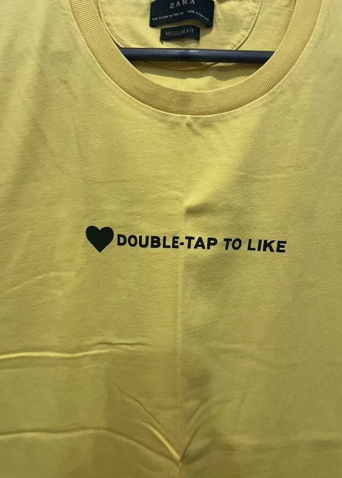 Zara sarı tişört Orjinal Ürün - Görsel 2