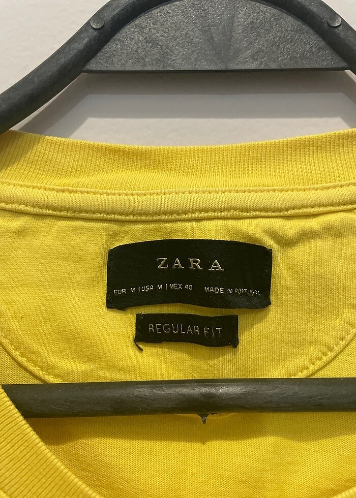 Zara sarı tişört Orjinal Ürün - Görsel 3