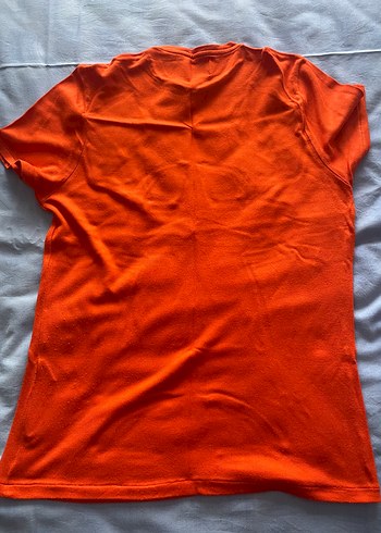 Zara Triko Erkek Turuncu Kısa Kollu Tişört Orjinal Ürün - Görsel 2