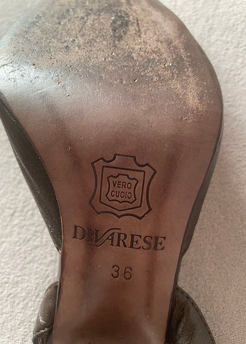 Derimod Kahverengi Stiletto Topuklu Kadın Ayakkabı Orijinal Ürün - Görsel 5