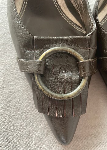 Derimod Kahverengi Stiletto Topuklu Kadın Ayakkabı Orijinal Ürün - Görsel 6