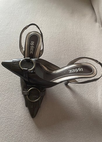 Derimod Kahverengi Stiletto Topuklu Kadın Ayakkabı Orijinal Ürün - Görsel 3