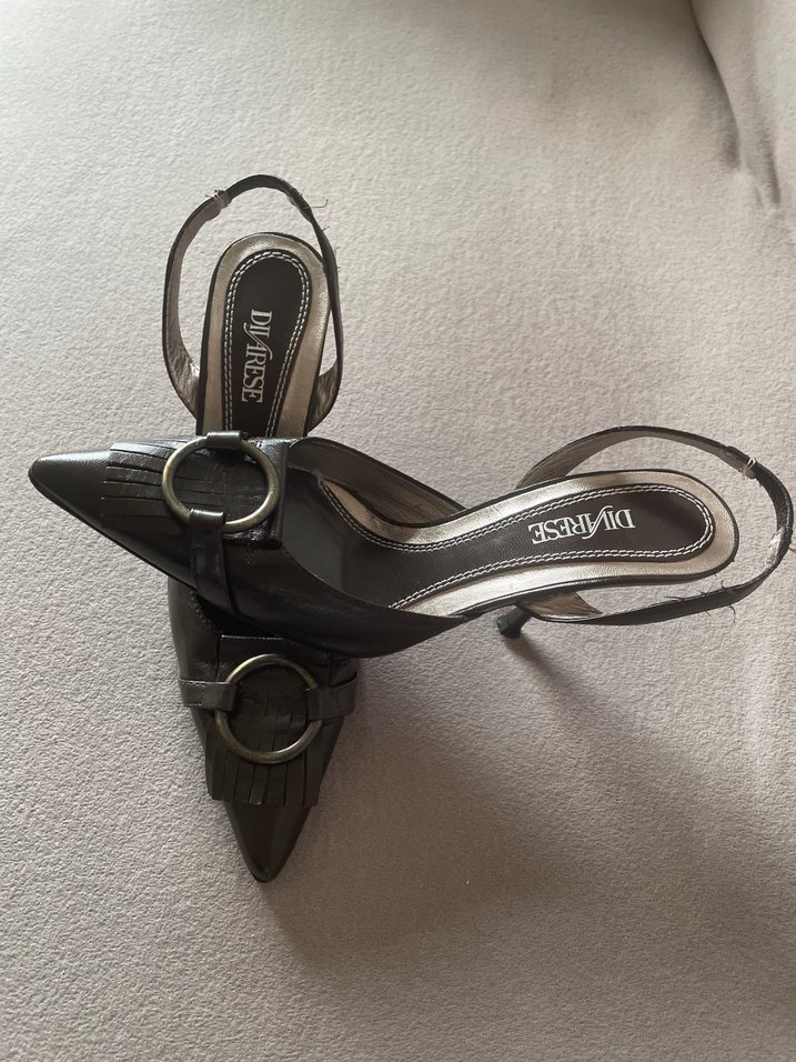 Derimod Kahverengi Stiletto Topuklu Kadın Ayakkabı Orijinal Ürün - Görsel 3