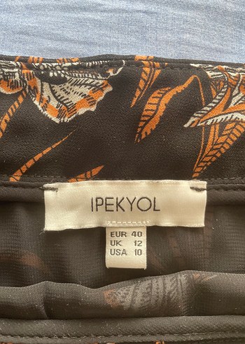 İpekyol Kahverengi Bohem Uzun Midi Etek Orijinal Ürün - Görsel 3