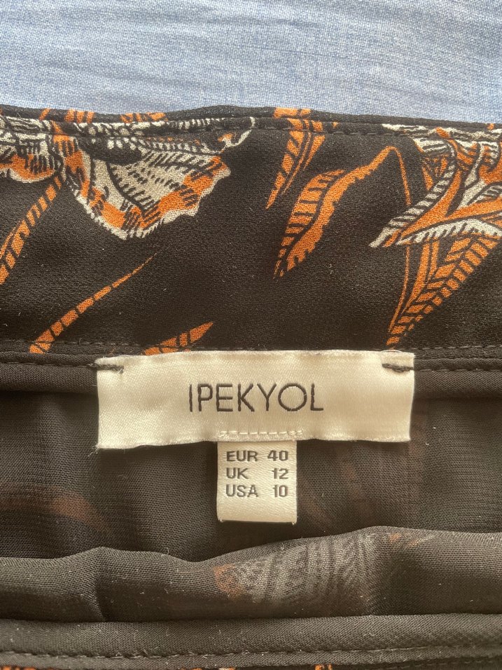 İpekyol Kahverengi Bohem Uzun Midi Etek Orijinal Ürün - Görsel 3