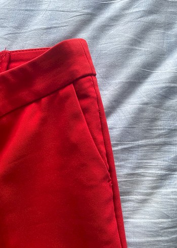 Herry Kırmızı Kadın Kumaş Pantolon Orijinal Ürün - Görsel 3