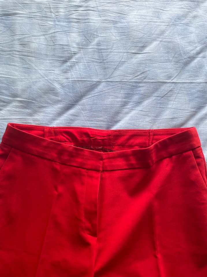 Herry Kırmızı Kadın Kumaş Pantolon Orijinal Ürün - Görsel 4