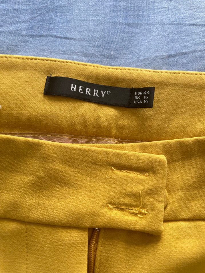 Herry Sarı Kadın Kumaş Pantolon - Görsel 5