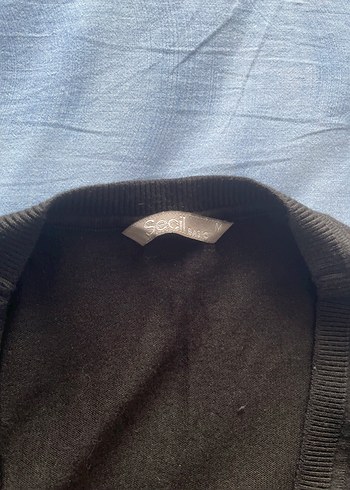 Seçil Düğmeli Siyah Kadın Hırka Orijinal Ürün - Görsel 5