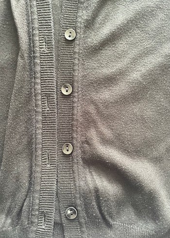 Seçil Düğmeli Siyah Kadın Hırka Orijinal Ürün - Görsel 4