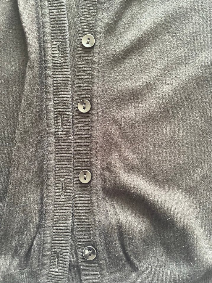 Seçil Düğmeli Siyah Kadın Hırka Orijinal Ürün - Görsel 4