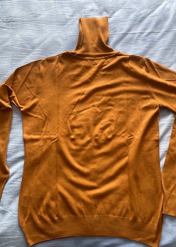 Seçil Kahverengi Yumuşak Dokulu Boğazlı Kadın Kazak Orijinal - Görsel 5