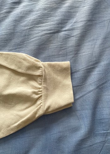 Jeans Lab Kadın Beyaz Fırfırlı Sweatshirt Orijinal Ürün - Görsel 4