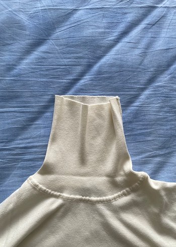 Seçil Beyaz Kadın Boğazlı Kazak Orijinal Ürün - Görsel 4