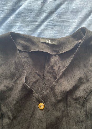 ADL Düğmeli Uzun Siyah Elbise Orijinal Ürün - Görsel 5